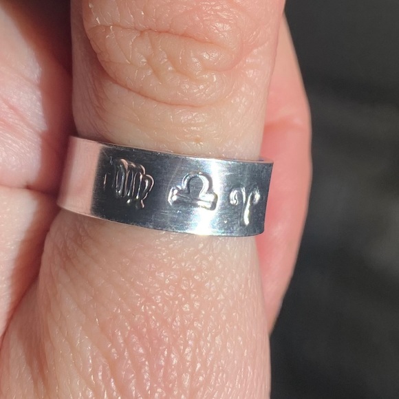 Big three Astrology zodiac signs custom rings - Picture 3 of 4